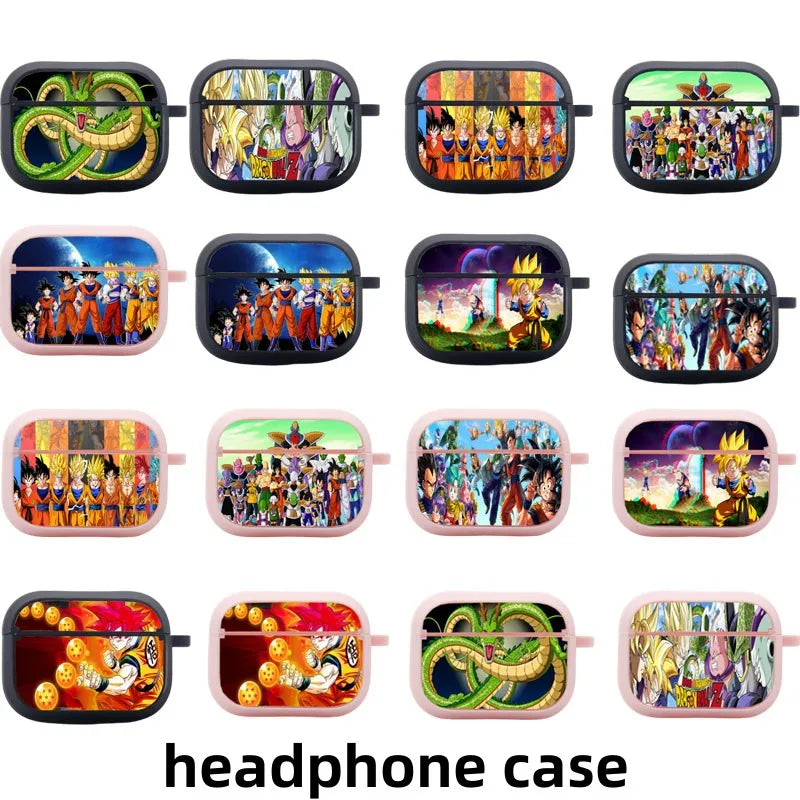 Dragon Ball Kawaii Cartoon Kakarotto Master Roshi Vegeta Iv Majin Buu Son Goten Cute Bluetooth Headset shell for Airpods Pro3